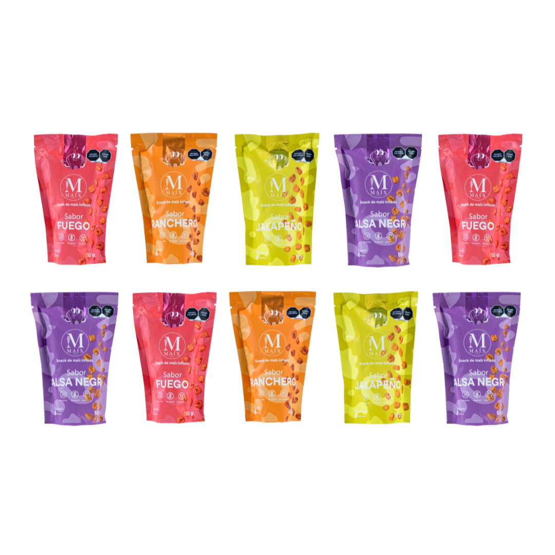 Paquete 10 bolsas 50g.